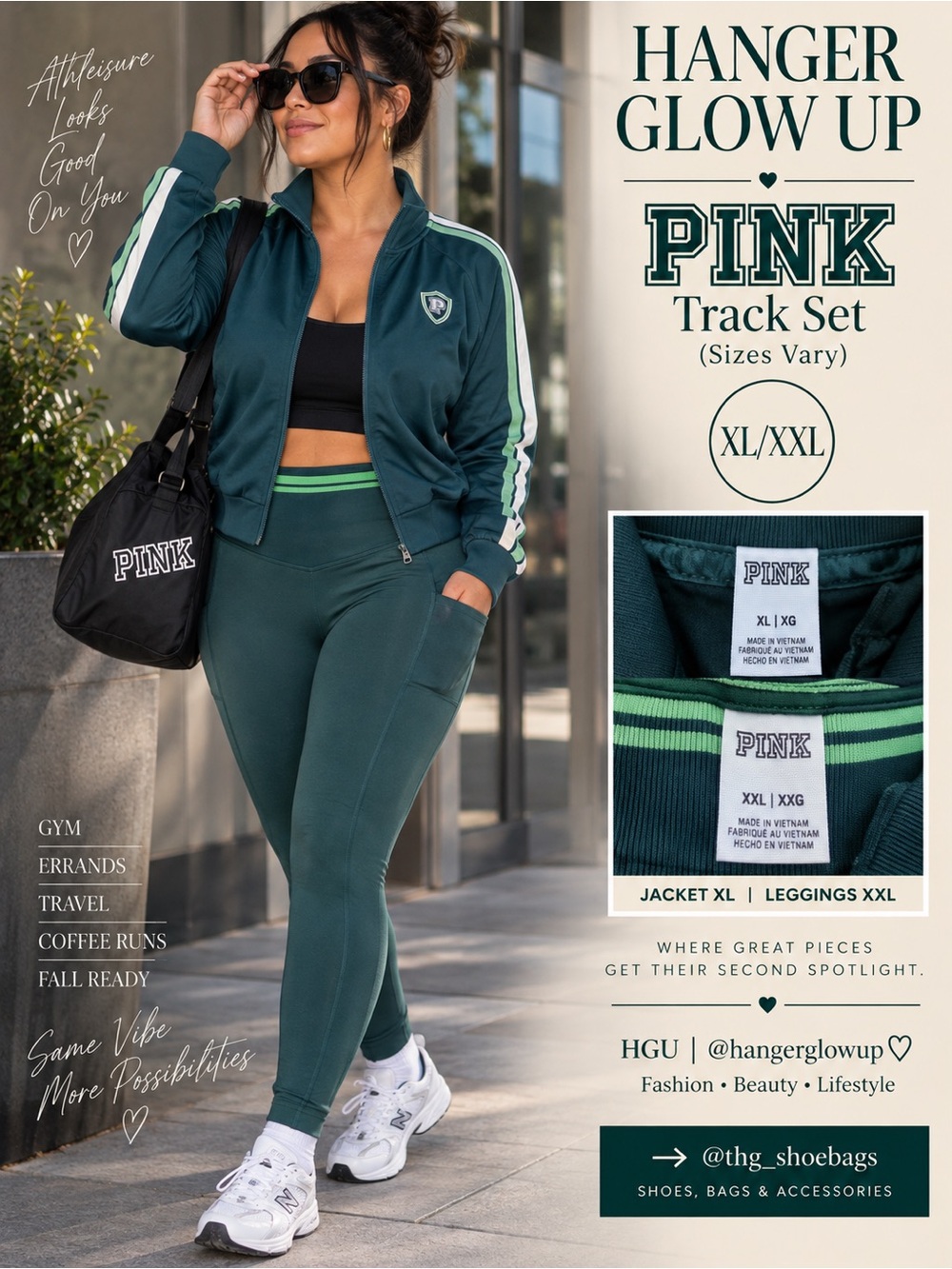 Retail: $104.90  Track Jacket + Seamless Leggings Bundle XL/XXL NWT